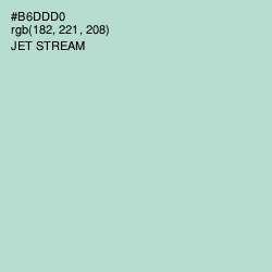 #B6DDD0 - Jet Stream Color Image
